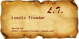 Lositz Tivadar névjegykártya
